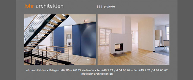 Internetseite Architekten